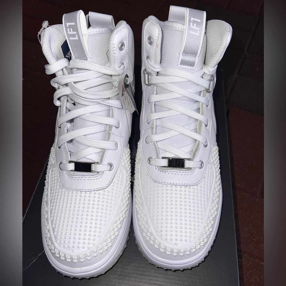 Big Kid's Nike Lunar Force 1 Duckboat white 882842-100 sz 7Y